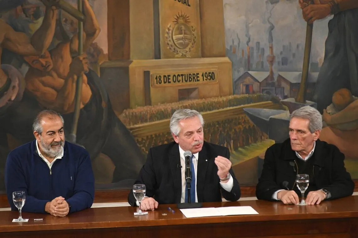 Alberto Fernández mantuvo una reunión con la cúpula de la CGT - Diario El Paso